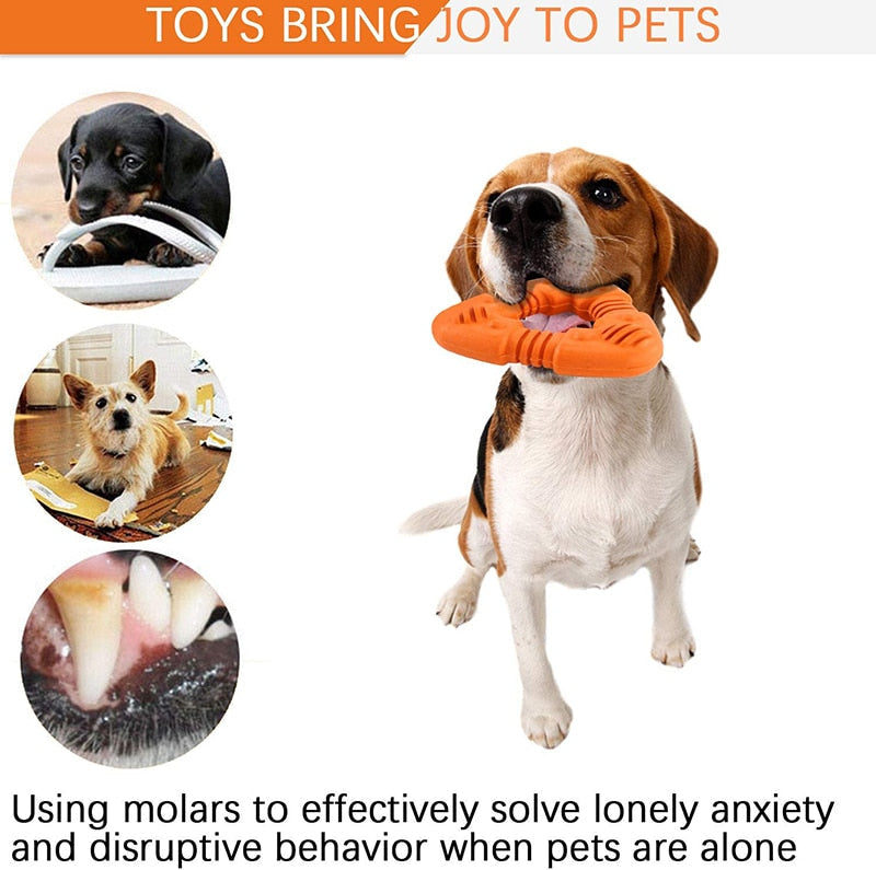 Indestructible Soft Rubber Dog Chew Toy