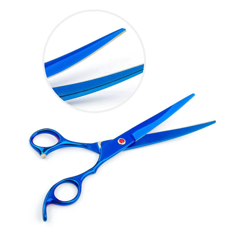 Dog Grooming Scissors With Leather Case
