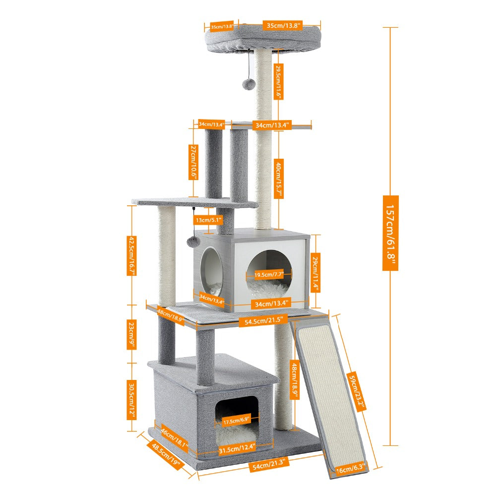 Multi Level Modern Cat Tree Tower