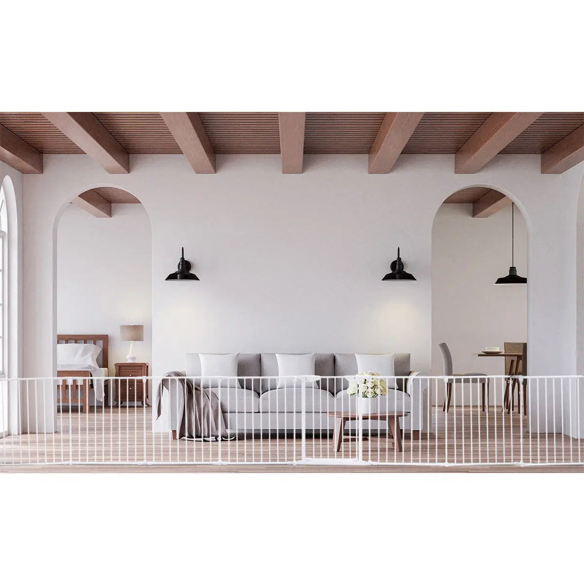8 Panel Metal Pet Safety Gate