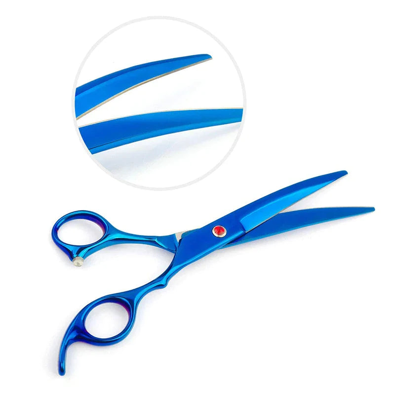 Dog Grooming Scissors With Leather Case