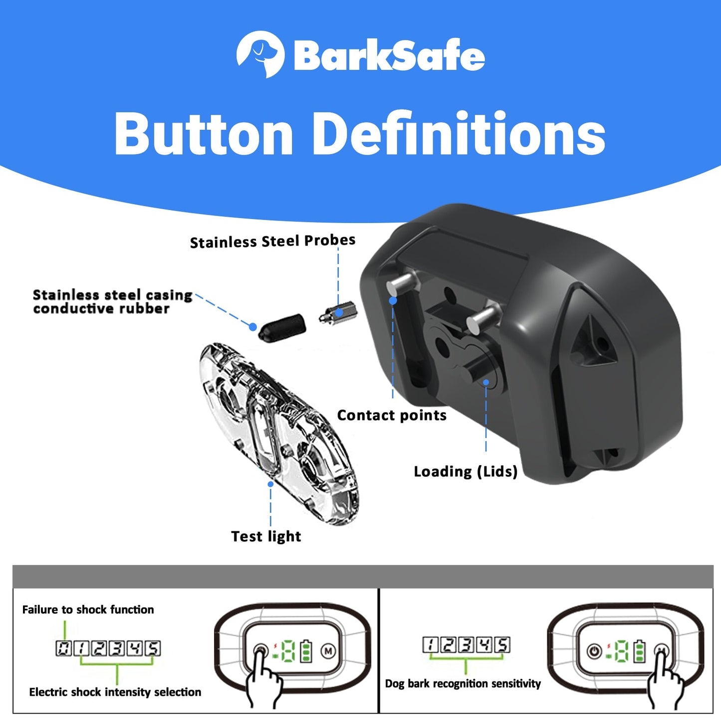 3 Effective Training Modes Anti-Barking Collar