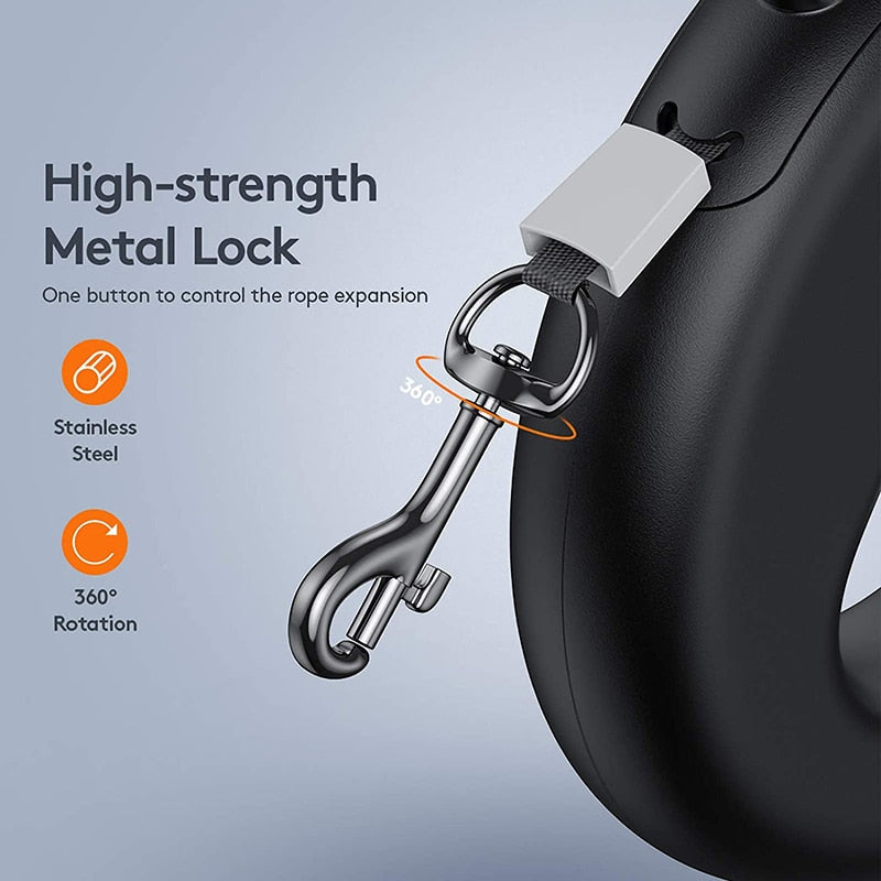 USB LED Retractable Dog Leash