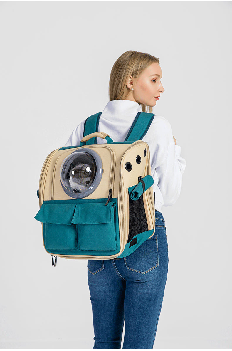 Outdoor Dog Canvas Backpack