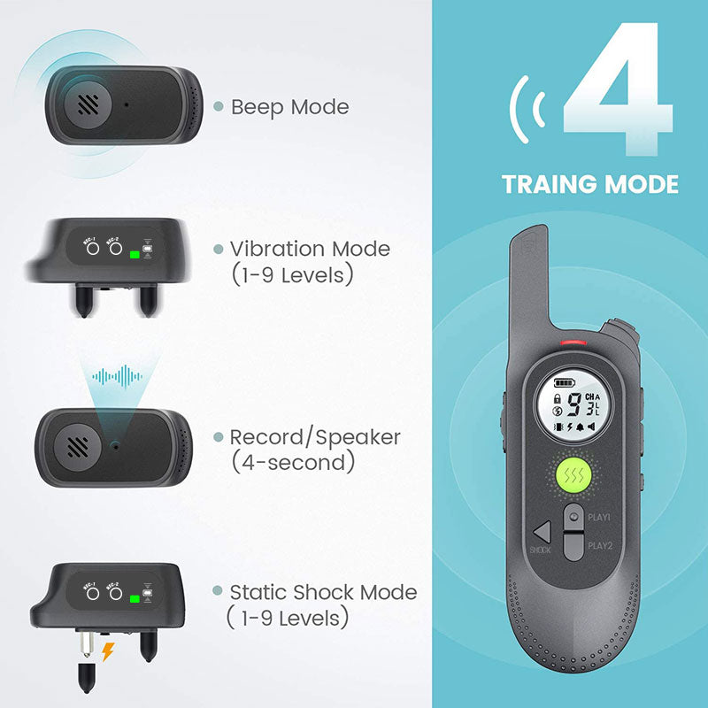 500m Dog Voice Recording Training Collar