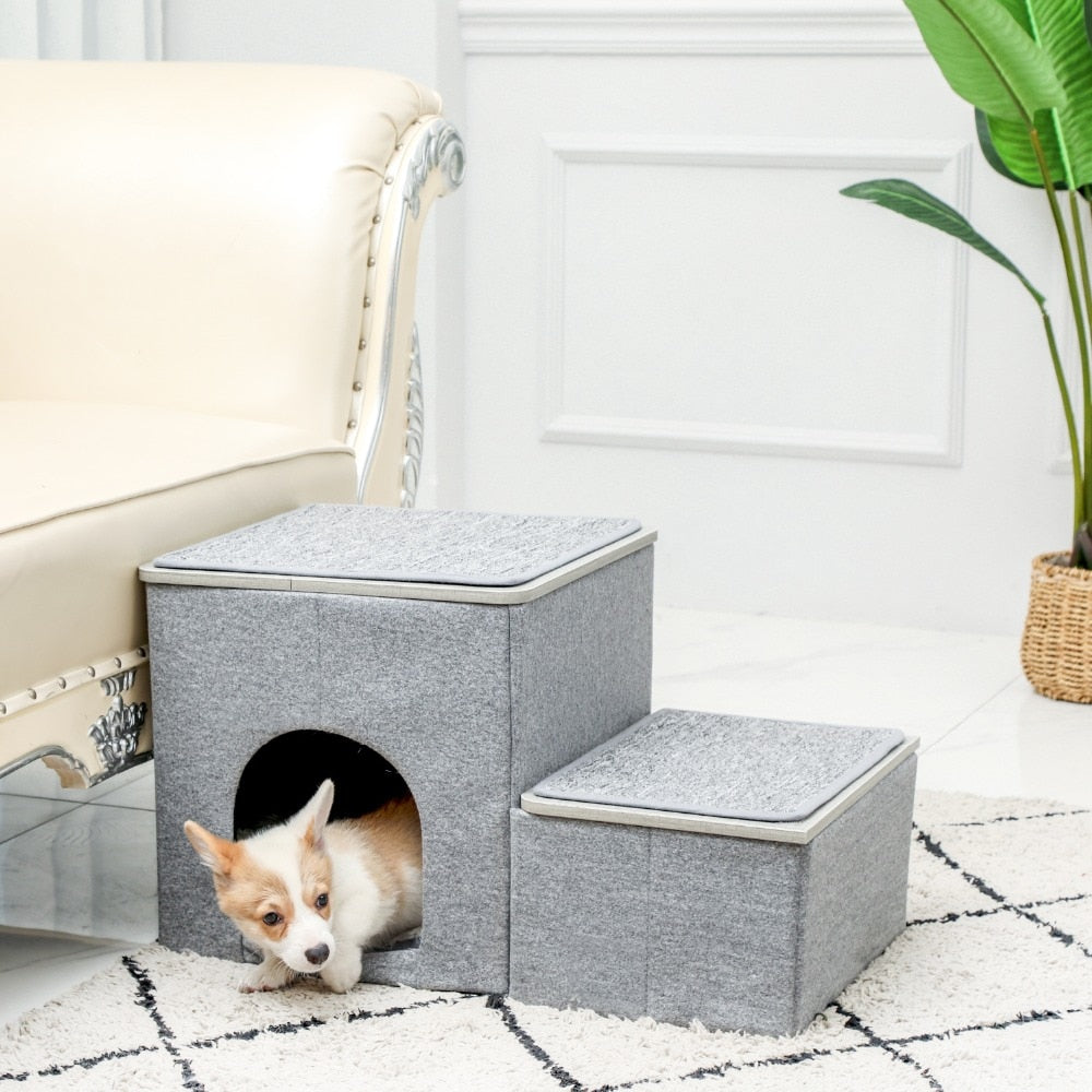 2 In 1 Pet Dog Stairs Steps