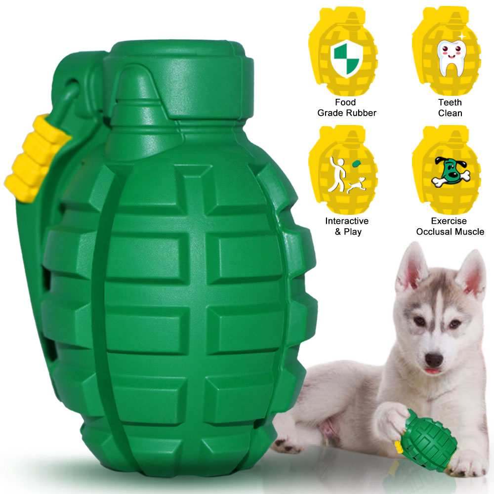 Indestructible Dog Grenade Chew Toy