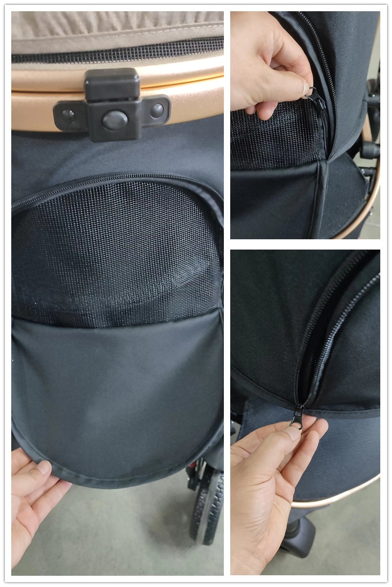Four Wheeled Luxury Pet Stroller
