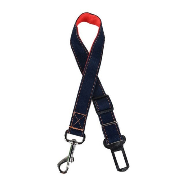 Denim Pet Dog Car Seat Belt