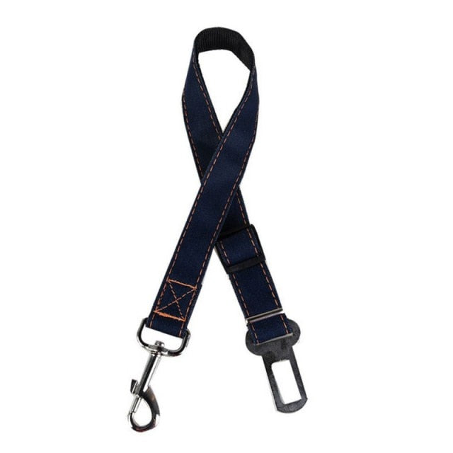 Denim Pet Dog Car Seat Belt