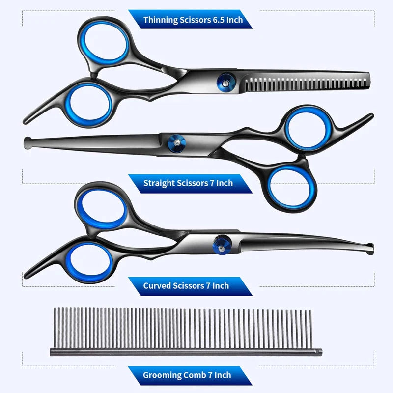 5 In 1 Professional Sharp Dog Scissors Kit