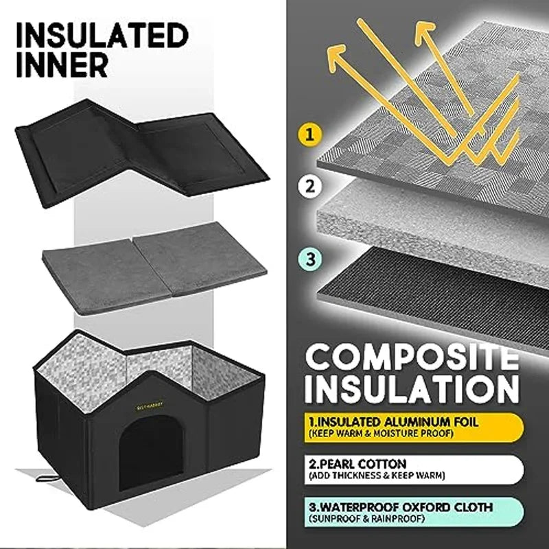 Insulated Winter Warm Cat Houses