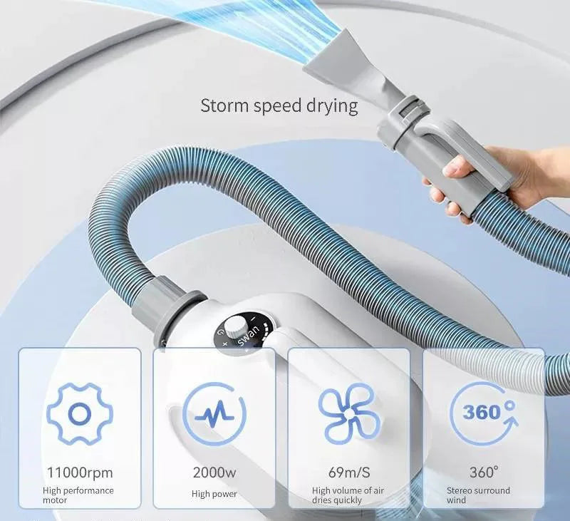 2000W Portable 3 in 1 Dog Hair Dryer