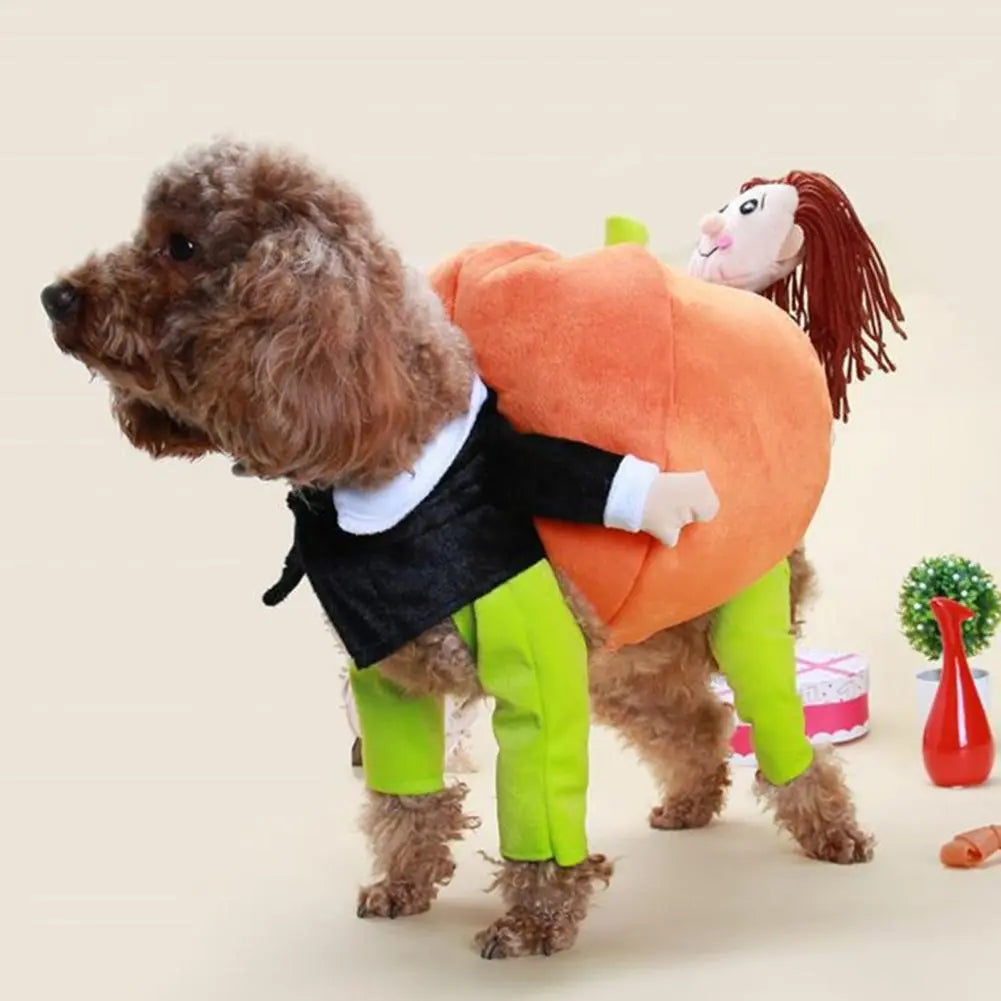 Cute Pumpkin Dog Party Costume