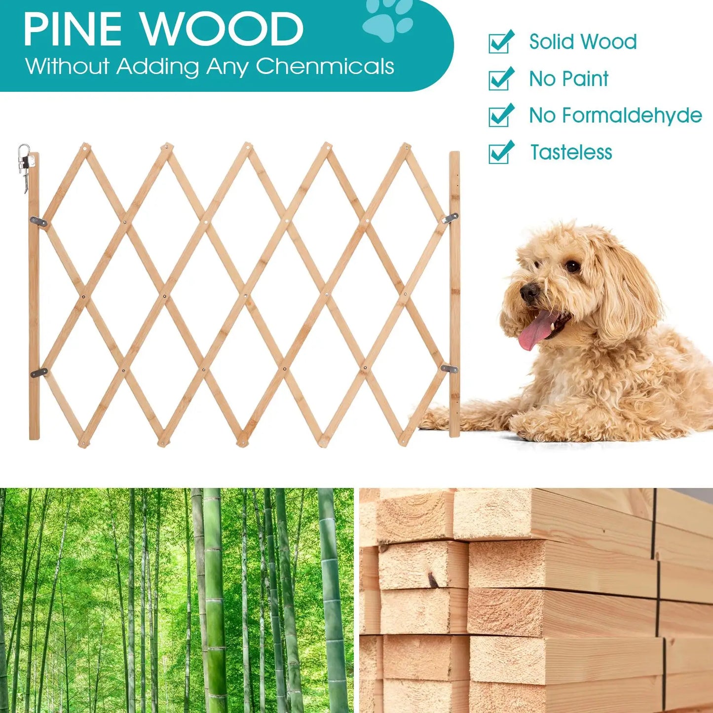 Expandable Accordion Dog Gate