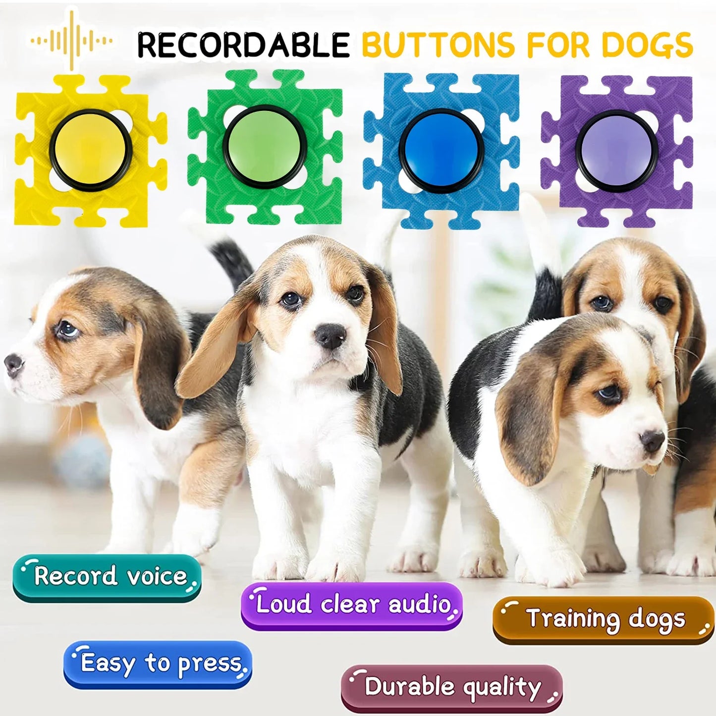 30 Seconds Dog Voice Recording Button