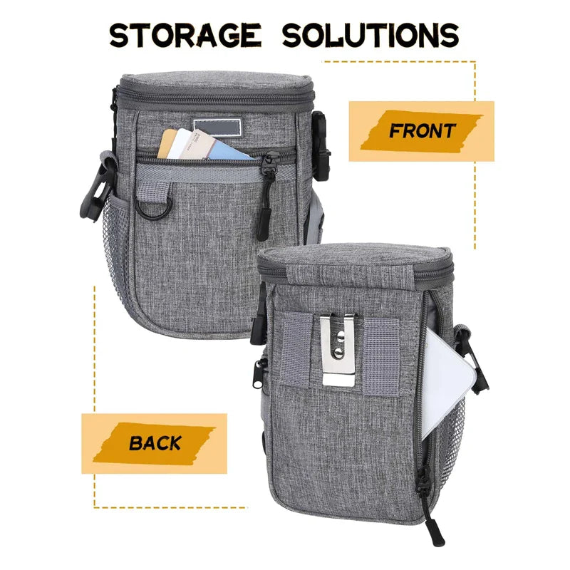 Built-in Poop Bag Dispenser Pet Treat Pouch