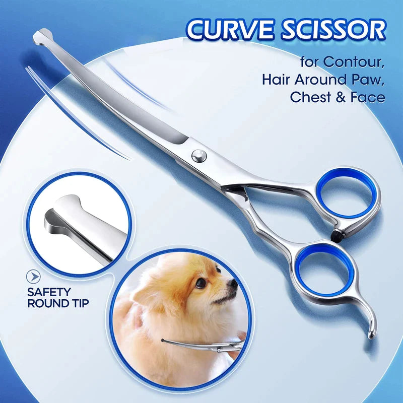 5 In 1 Professional Dog Grooming Scissors Kit