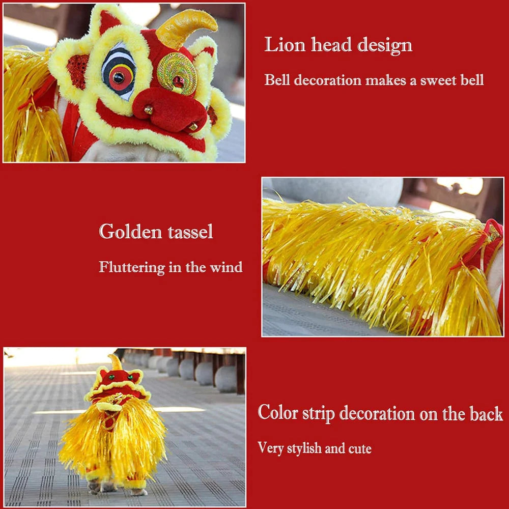 Four Legged Lion Dance Dog Costume
