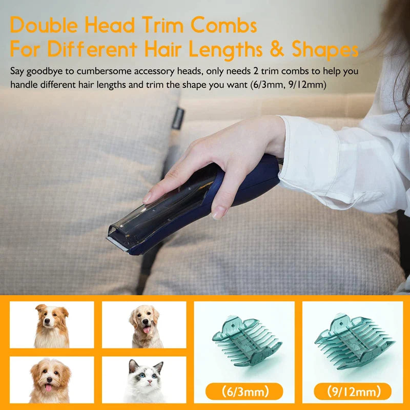 Low Noise 2 In 1 Professional Dog Hair Trimmer