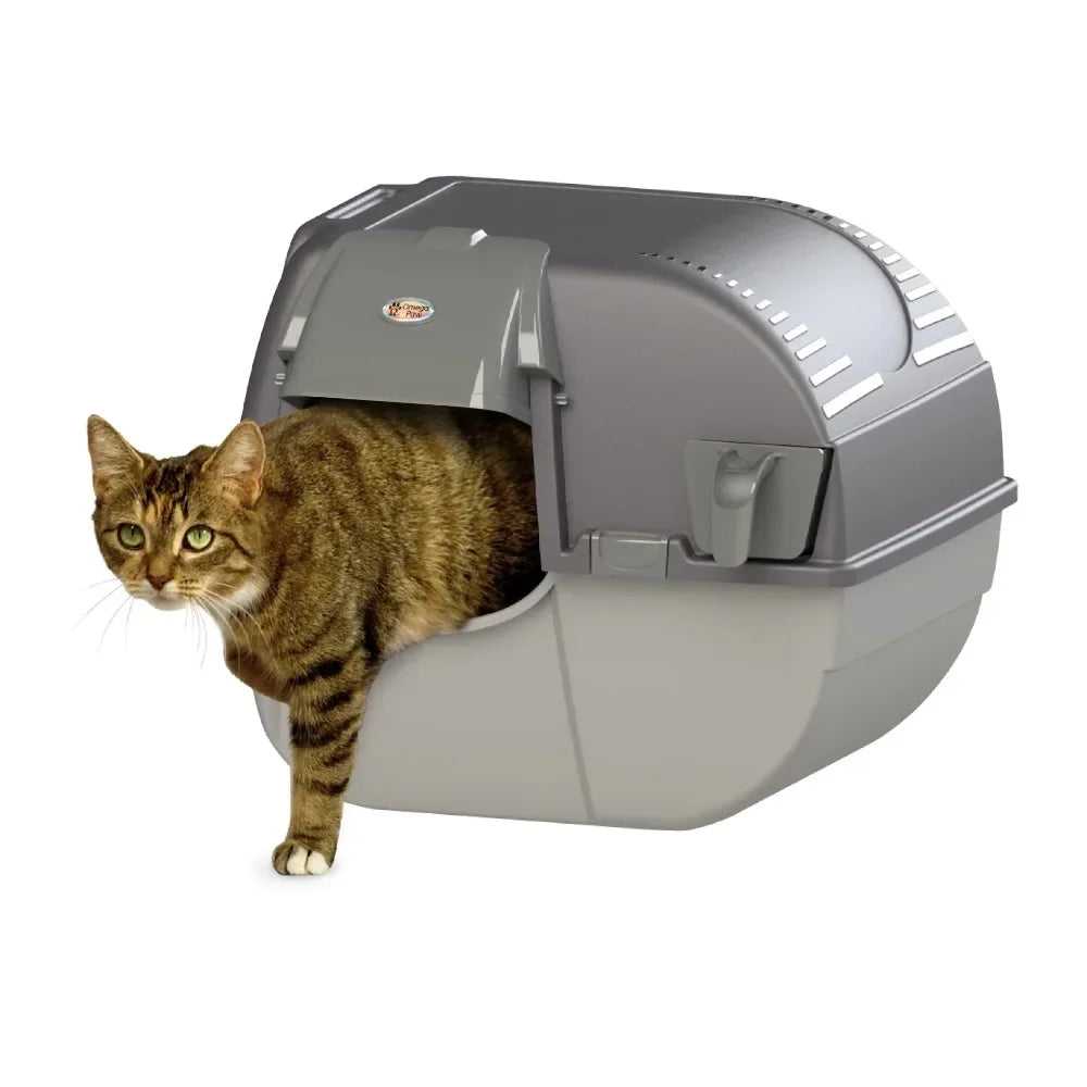 Easy Fill Roll & Clean Cat Litter Box