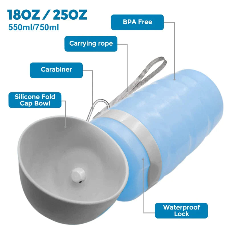 Portable Dog Foldable Water Dispenser