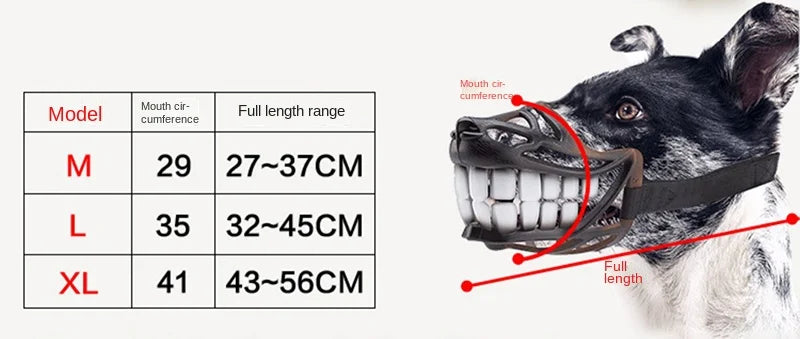 Smiling Scary Dog Muzzles