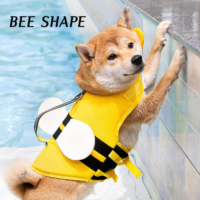 Bumble Bee Dog Life Preserver Jacket