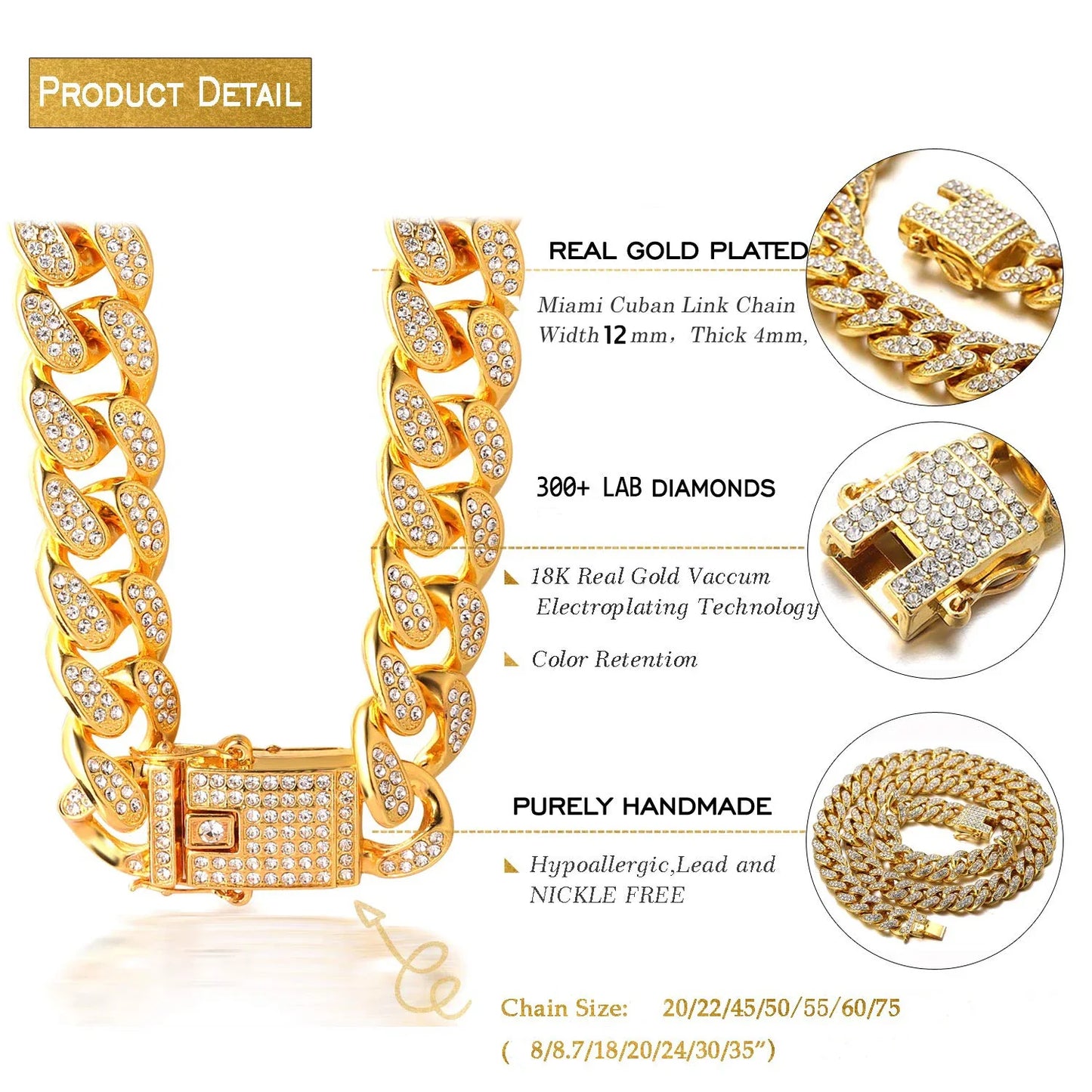 Luxury Cat Rhinestone Chain Collars
