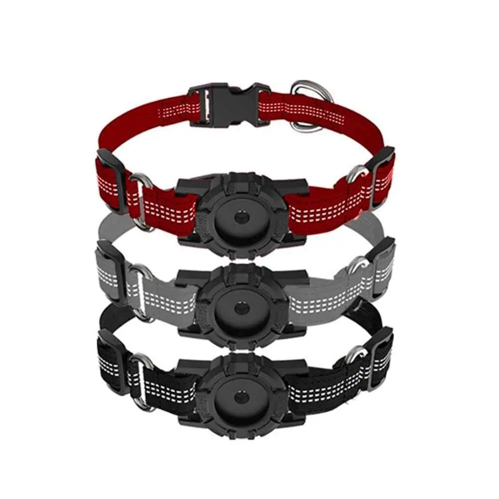 Adjustable Reflective Dog AirTag Collar