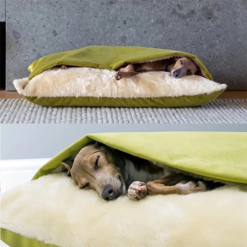 Luxury Plush Dogs Winter Warm Bed