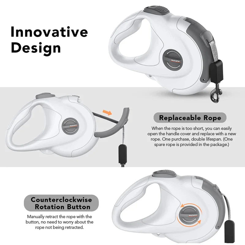 4M Retractable Strong Nylon Dog Lead