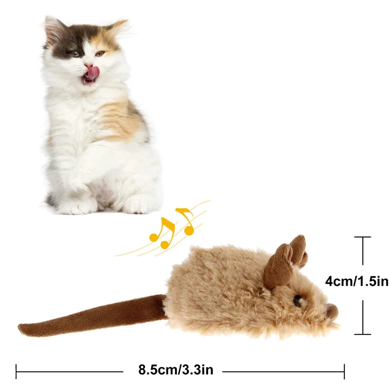 Realistic Automatic Moving Mouse Cat Toys