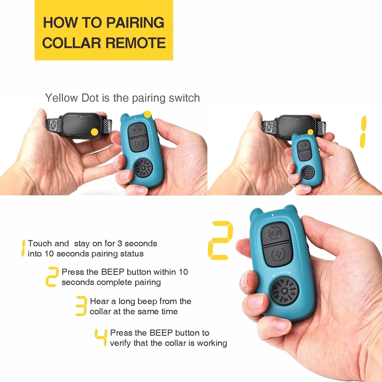 400M Remote Control TPU Dog Collar