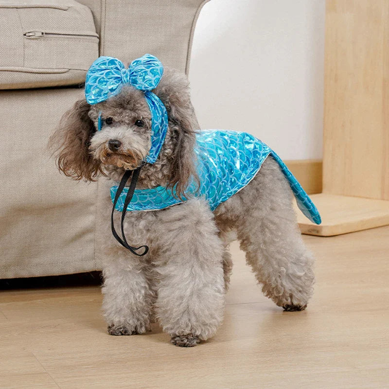 Halloween Funny Mermaid Dog Costume