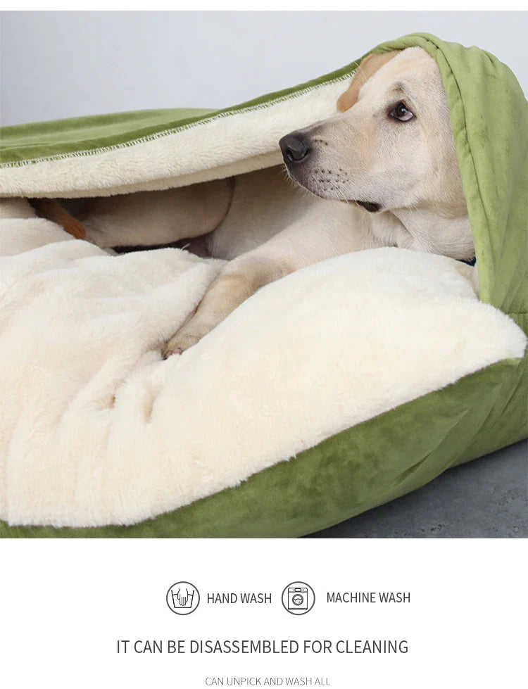 Luxury Plush Dogs Winter Warm Bed