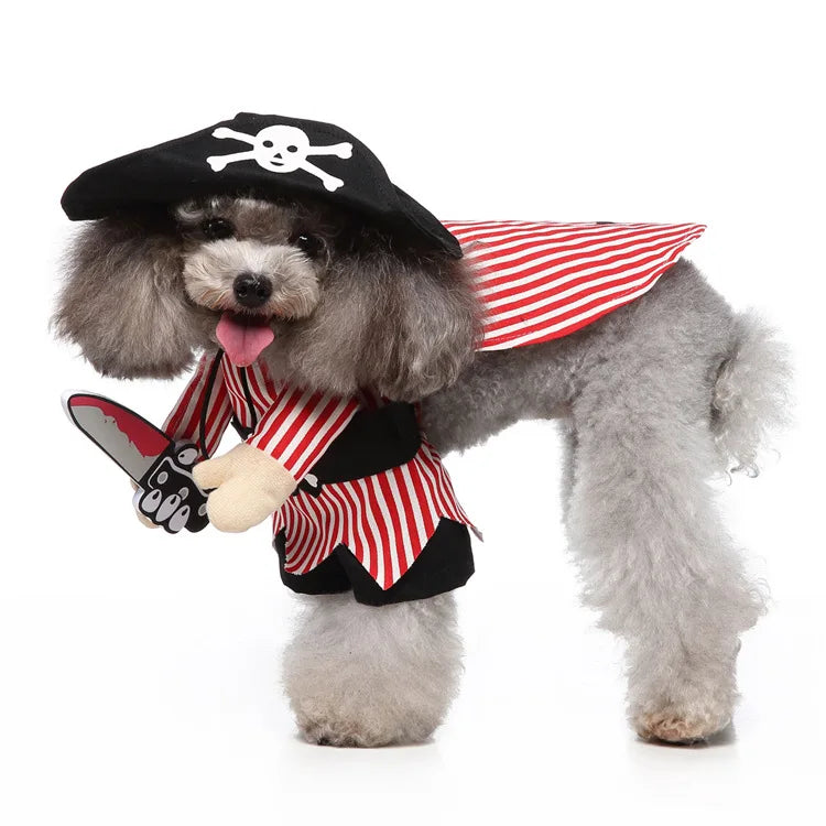 Funny Pirate Dog Costume