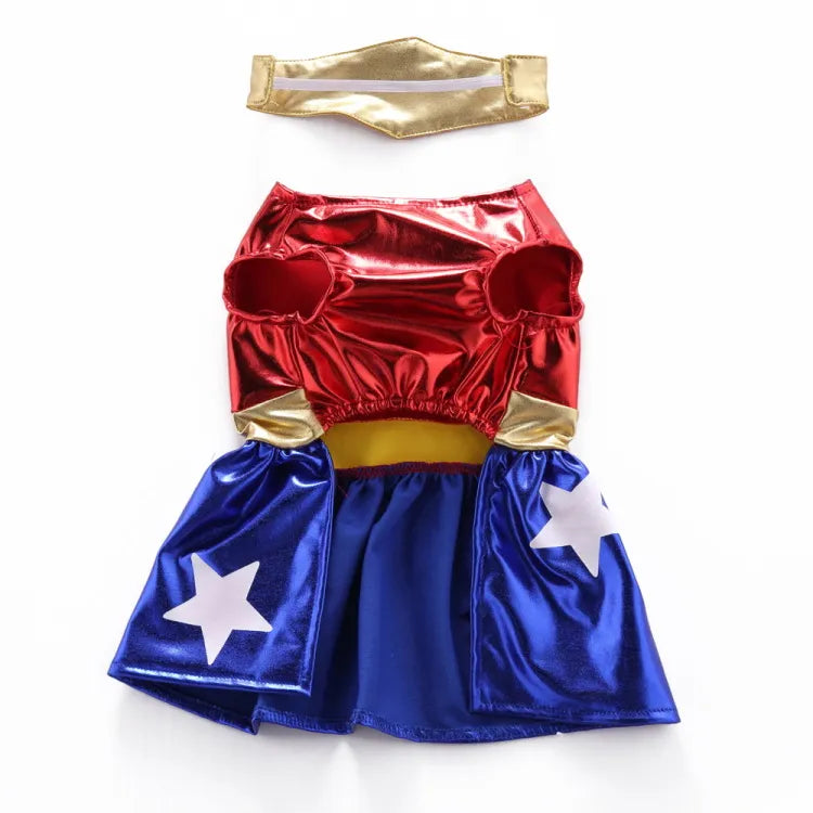 Funny Wonder Girl Dog Costume