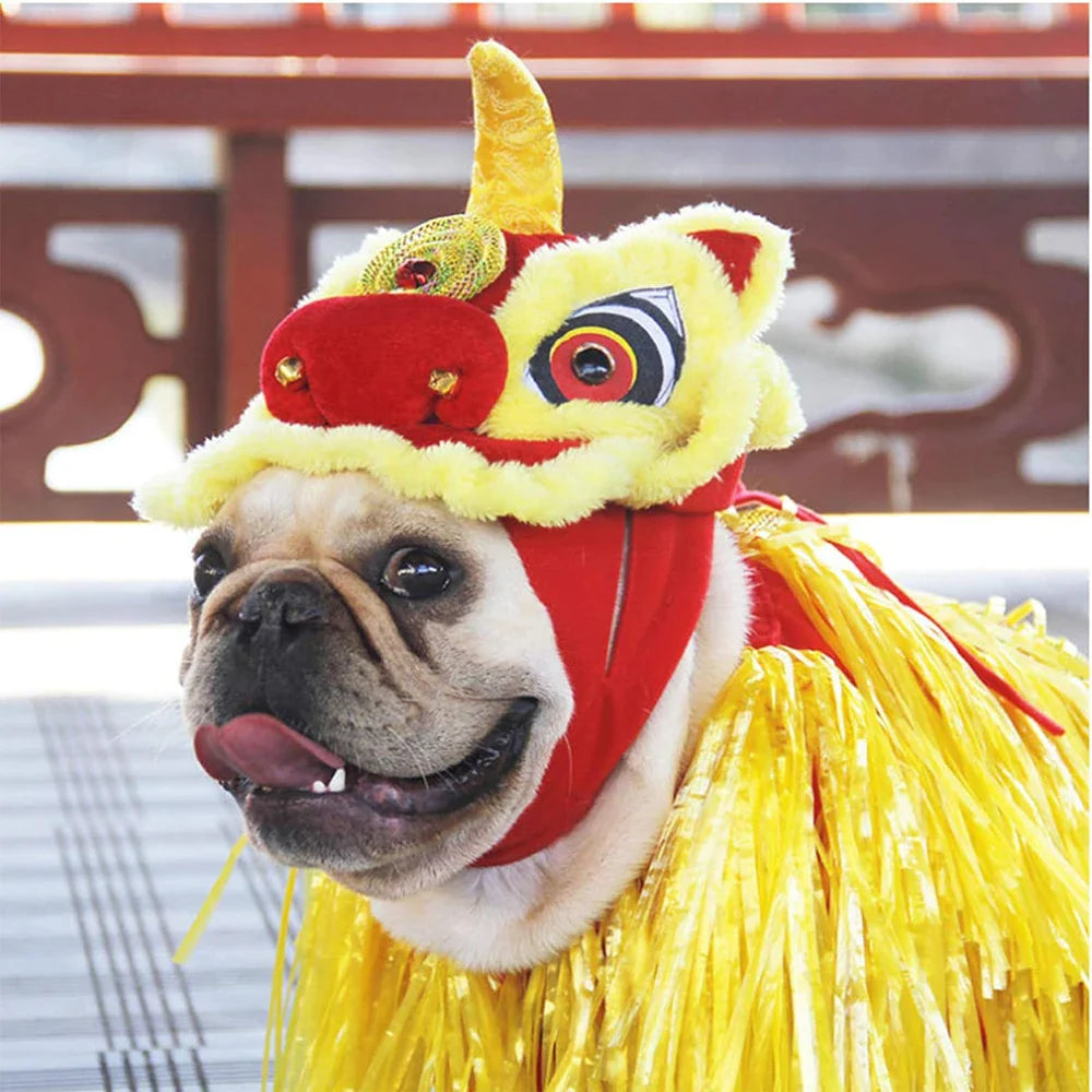 Four Legged Lion Dance Dog Costume