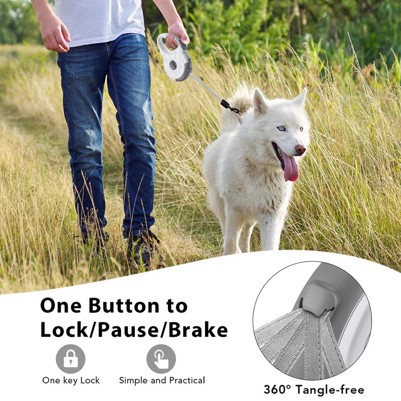 4M Retractable Strong Nylon Dog Lead