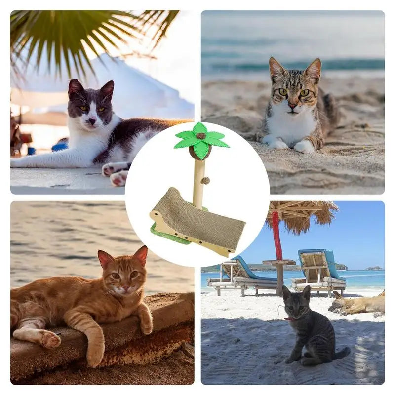 Coconut Tree Cat Scratching Post