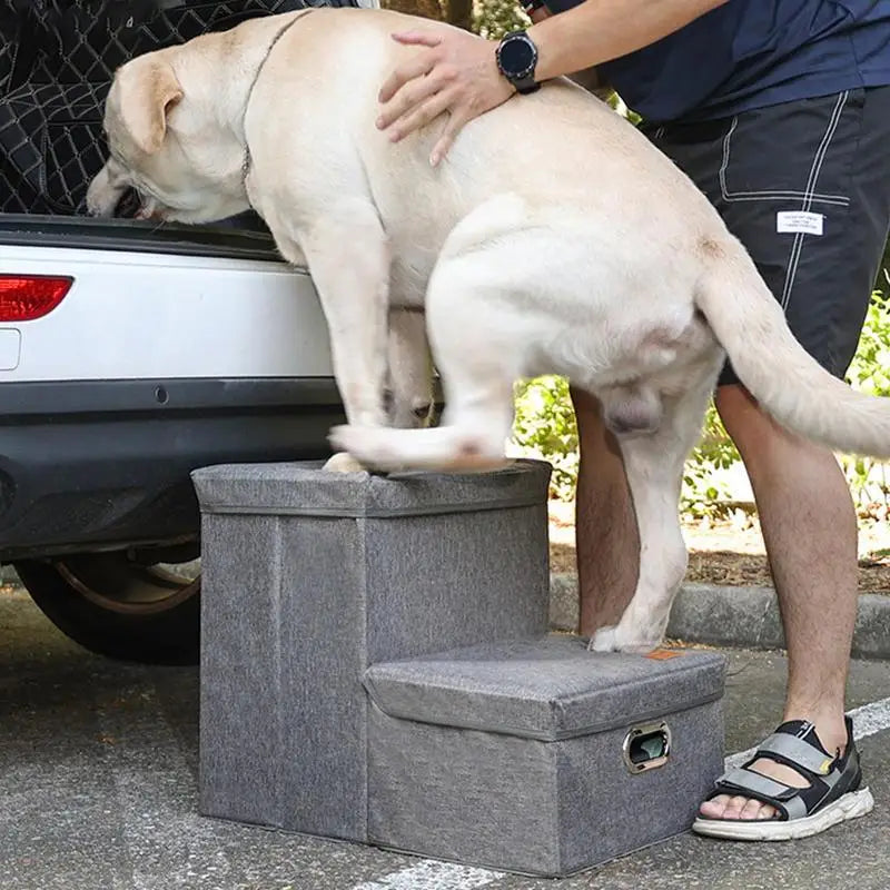 Multi-use Dog Stairs With Storage Box