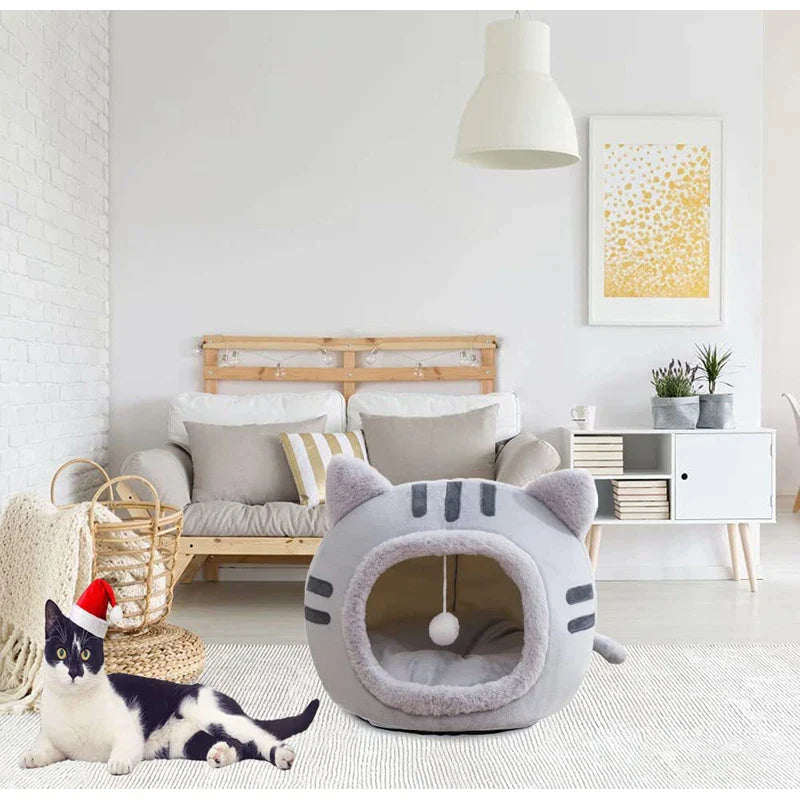 Comfortable Cotton Pad Cat Cave