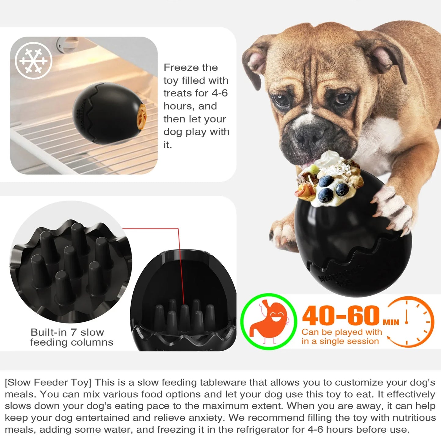 Creative Egg Dog Slow Feeding Toy