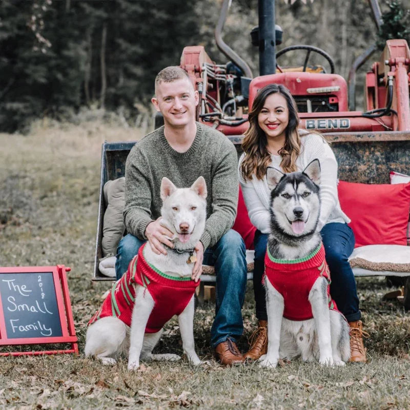 Christmas Snowman Pattern Dog Sweaters