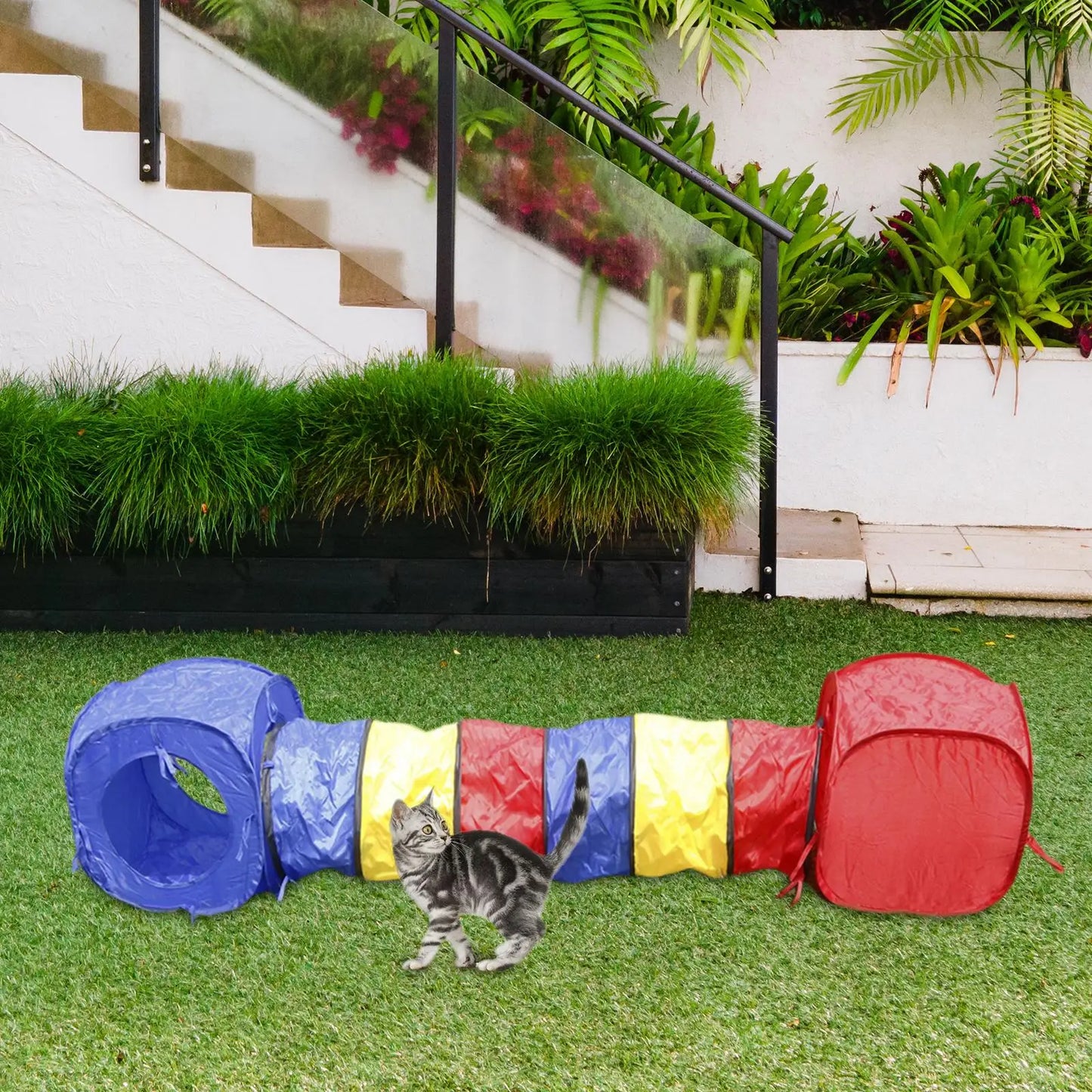 Cat Outdoor Tent With Tunnel