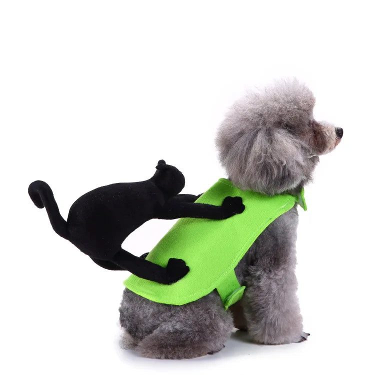 Funny Black Cat Dog Costume