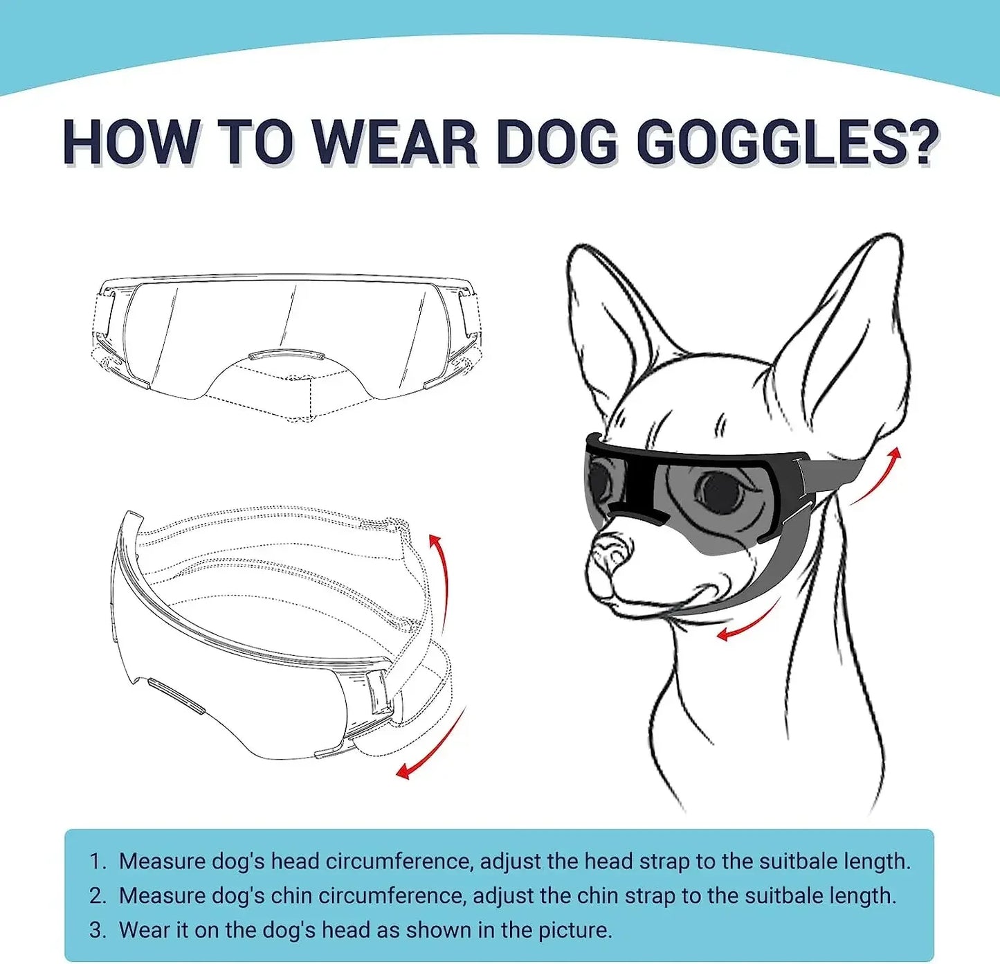 Windproof Anti-UV Dog Sunglasses