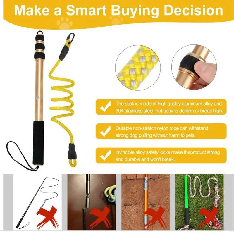 Extendable Dog Teaser Wand Toy