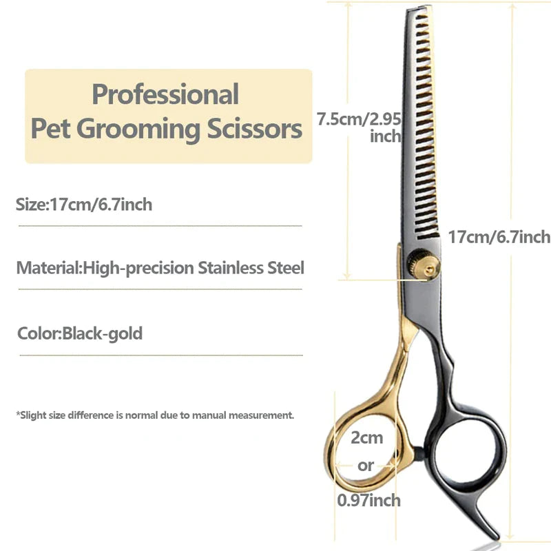 Ergonomic Grip Durable Pet Grooming Scissors